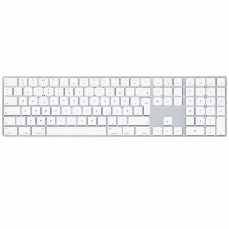 Apple Magic Keyboard mit Ziffernblock QWERTZ Aluminium