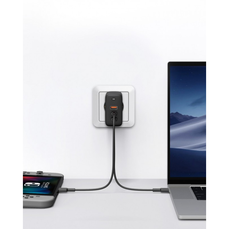 Aukey 3 Port Power Delivery (PD) schnelles Ladegerät 90W inkl. USB-C Kabel
