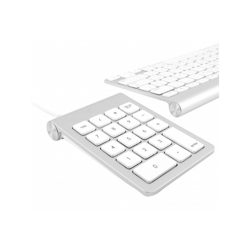 Satechi Aluminium USB Numeric Keypad Tastatur silber (Nummernblock)