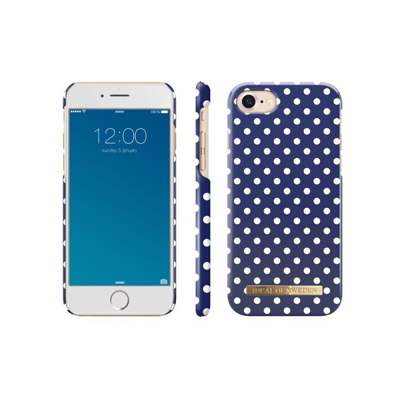 IDEAL OF SWEDEN Damen Accessoires Handy & Tablethüllen Handy Fashion Case iPhone 8 Plus Blue Polka Dots 