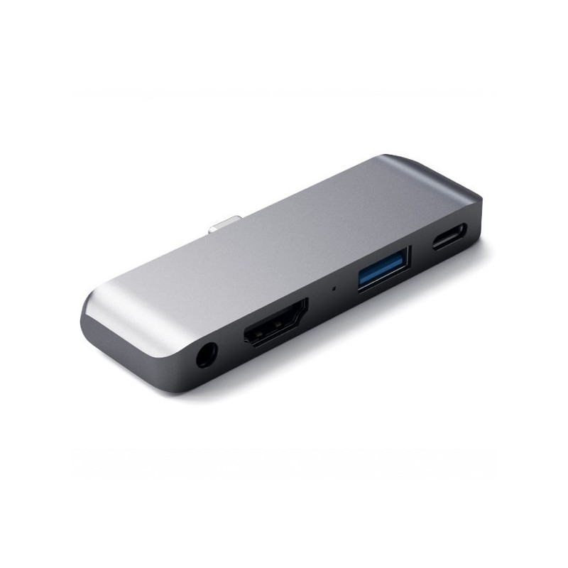 Satechi Aluminum USB-C Mobile Pro Hub grau
