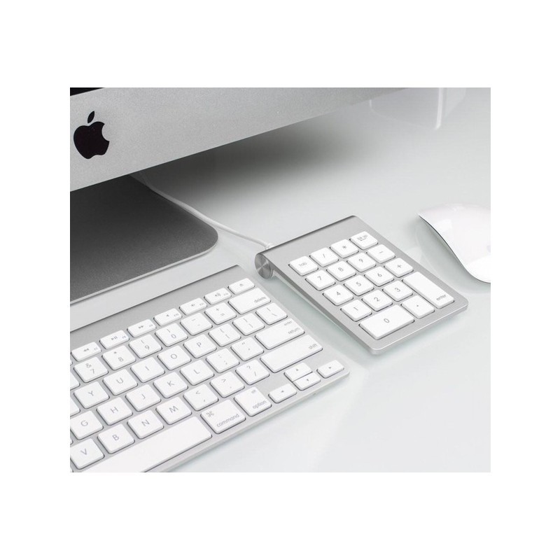 Satechi Aluminium USB Numeric Keypad Tastatur silber (Nummernblock)