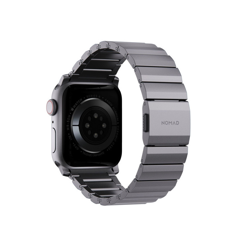 Grau Aluminum Watch Nomad Space Strap 42/44/45/49mm Apple