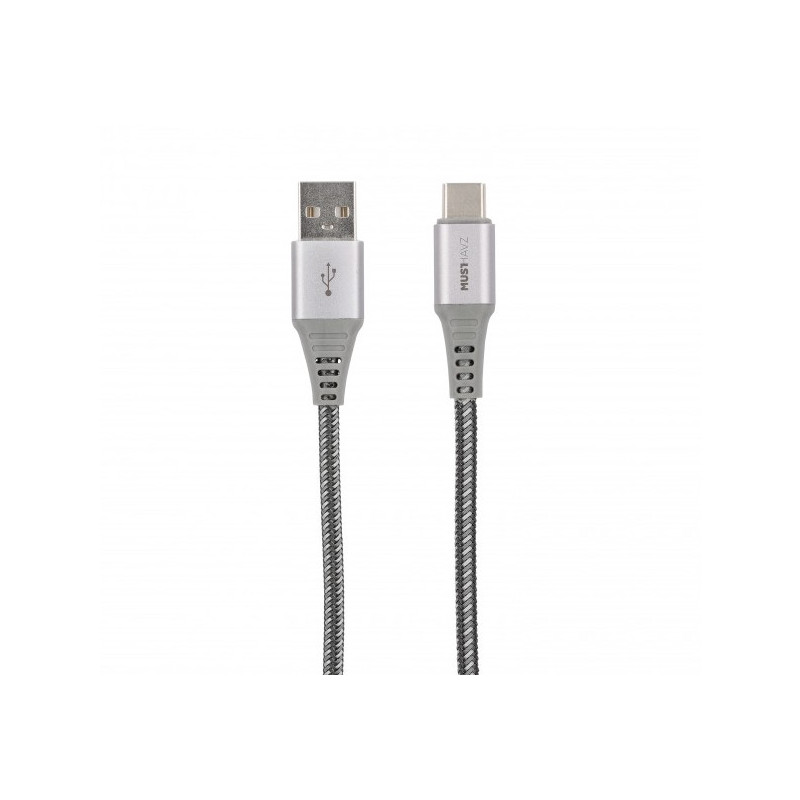 Musthavz USB-A 2.0 zu USB-C Nylon Kabel 1m