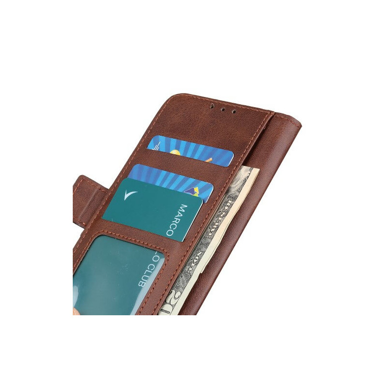 Casecentive Magnetic Leather Wallet Case iPhone 12 / iPhone 12 Pro braun 