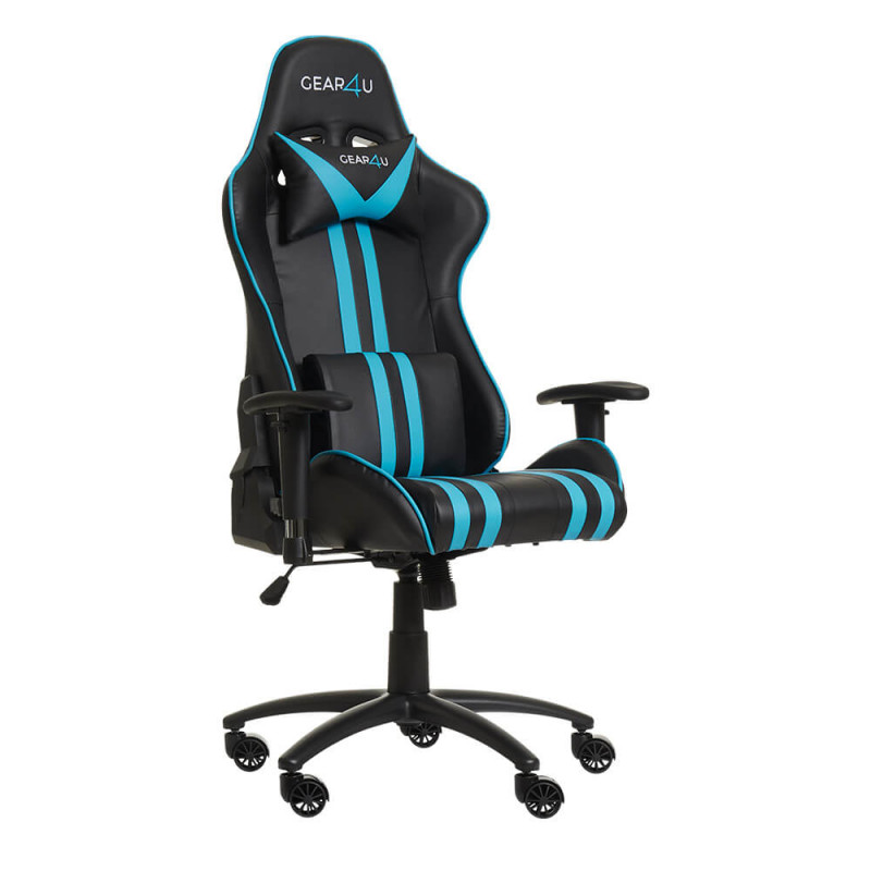 Gear4U Elite Gaming Stuhl Blau / Schwarz