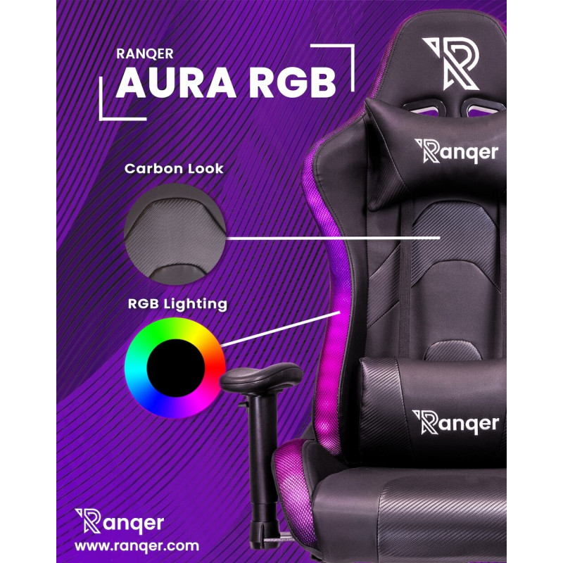 Ranqer Aura RGB / LED Gaming Stuhl schwarz