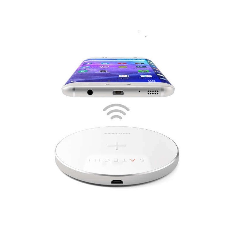 Satechi Wireless Charging Pad Silver (kabellose Aufladestation)