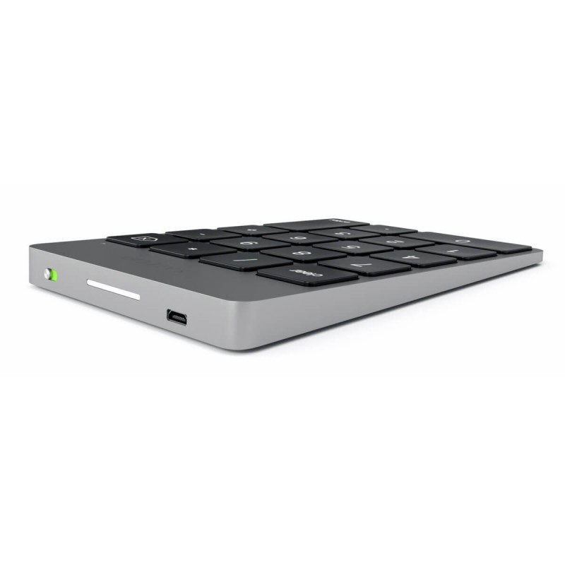 Satechi Slim wiederaufladbare Bluetooth-Tastatur (Nummernblock) Aluminium Space Gray