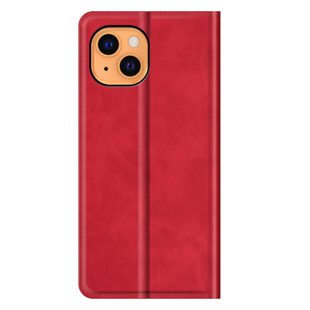 Casecentive Magnetic Leather Wallet Case iPhone 13 rot