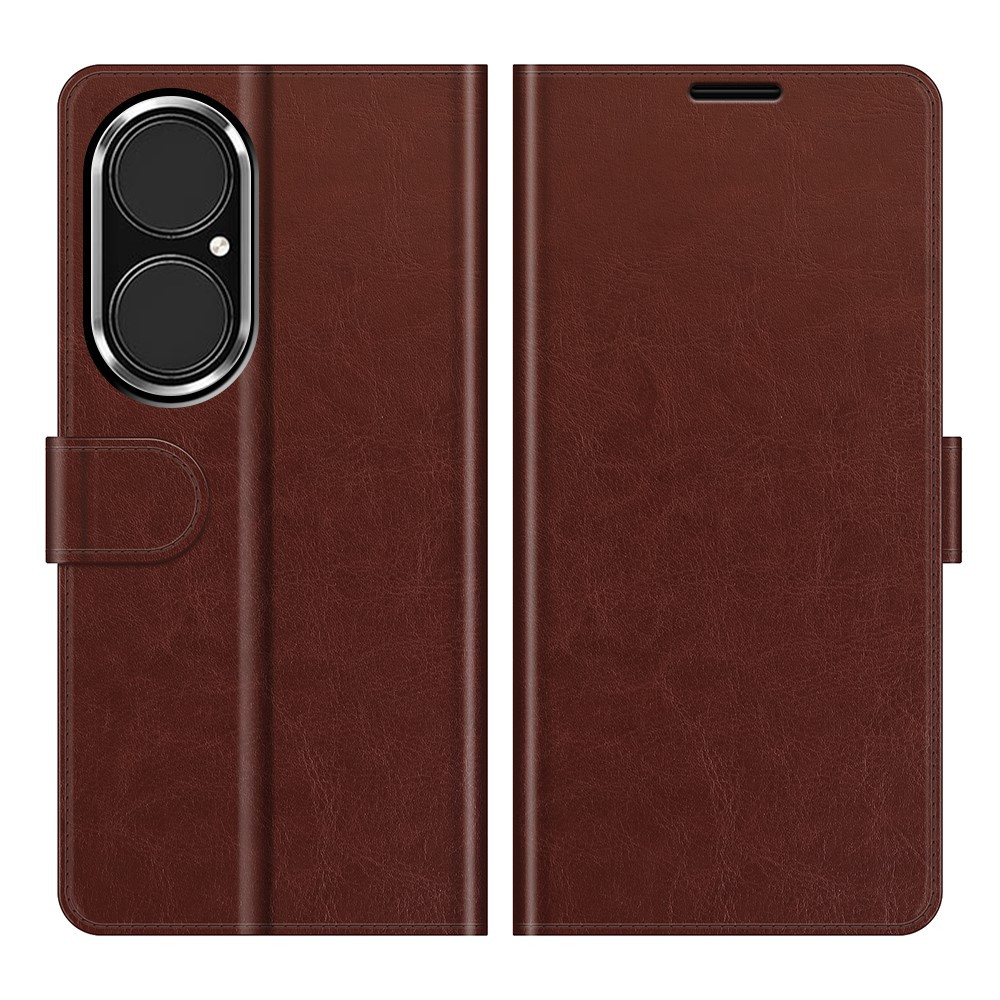 Casencentive Magnetic Leather Wallet Case Huawei P50 braun