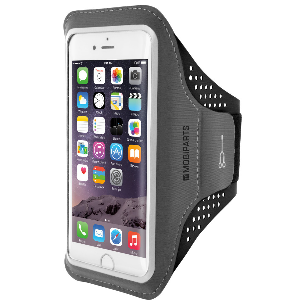 Mobiparts Comfort Fit Sport Armband Apple iPhone 6/6S/7/8/SE (2020) schwarz