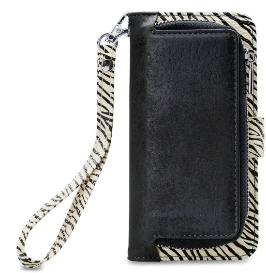 Mobilize 2in1 Gelly Wallet Zipper Case iPhone XR Schwarz / Zebra