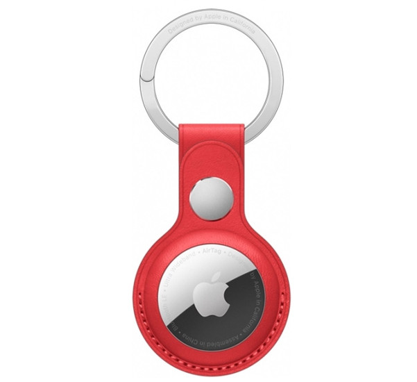 Apple AirTag Leder Schlüsselanhänger (PRODUCT) RED