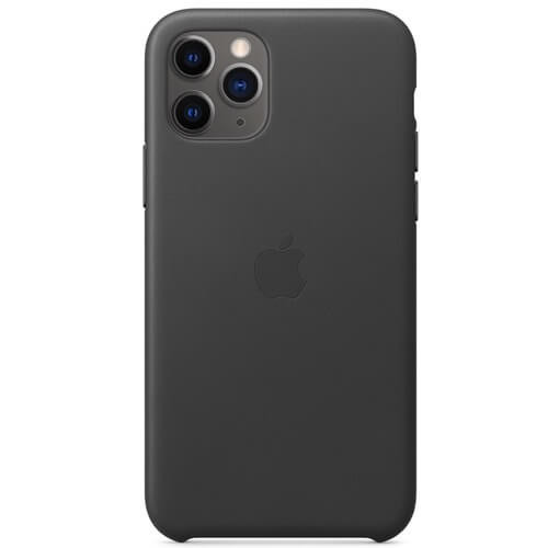 Apple Leder Hülle iPhone 11 Pro Max Schwarz