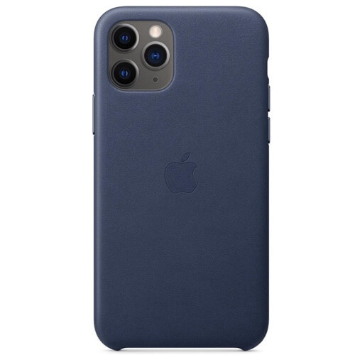 Apple Leder Hülle iPhone 11 Pro Mitternachts Blau