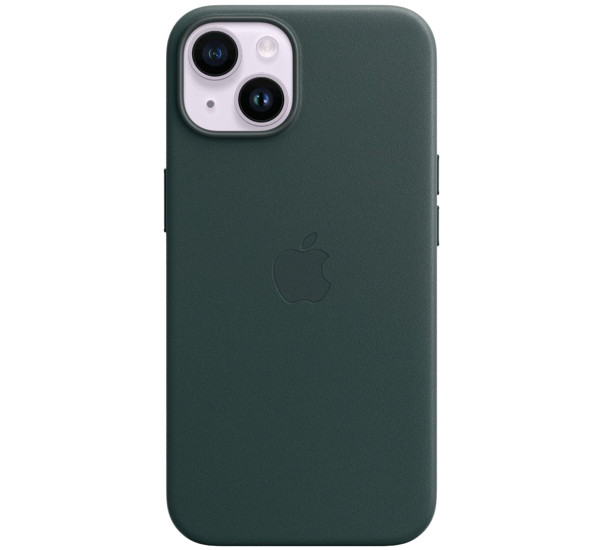Apple Leather Case iPhone 14 Plus Forest Green