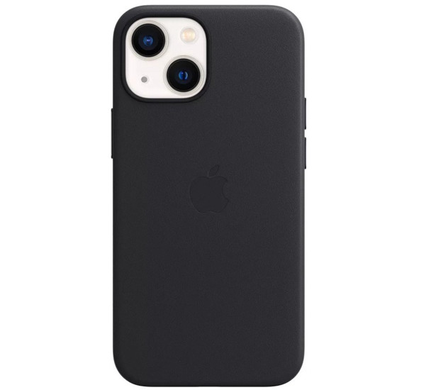 Apple Leder MagSafe Hülle iPhone 13 Mini Midnight