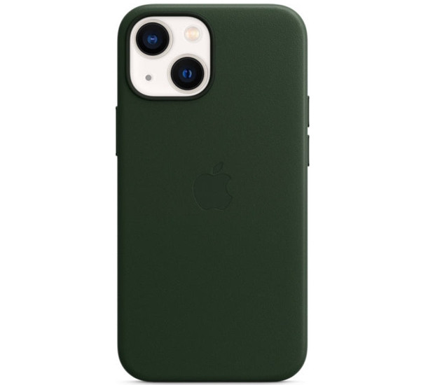 Apple Leder MagSafe Hülle iPhone 13 Mini Sequoia Green