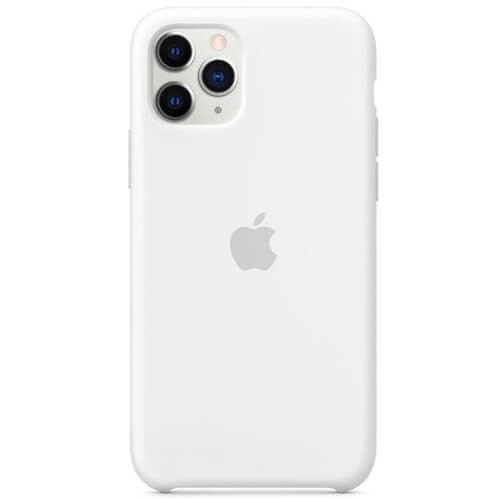 Apple Silikon Hülle iPhone 11 Pro Weiß