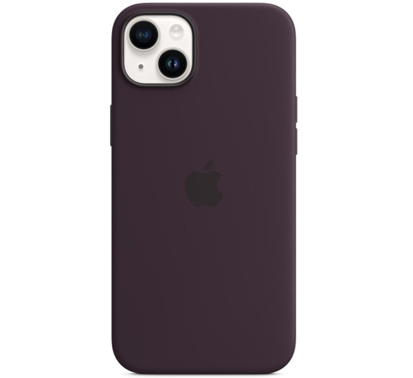 Apple Silikon MagSafe Hülle iPhone 14 Plus Elderberry