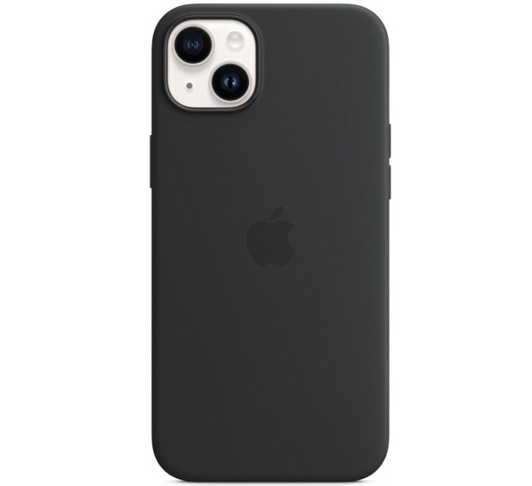 Apple Silikon MagSafe Hülle iPhone 14 Plus Midnight