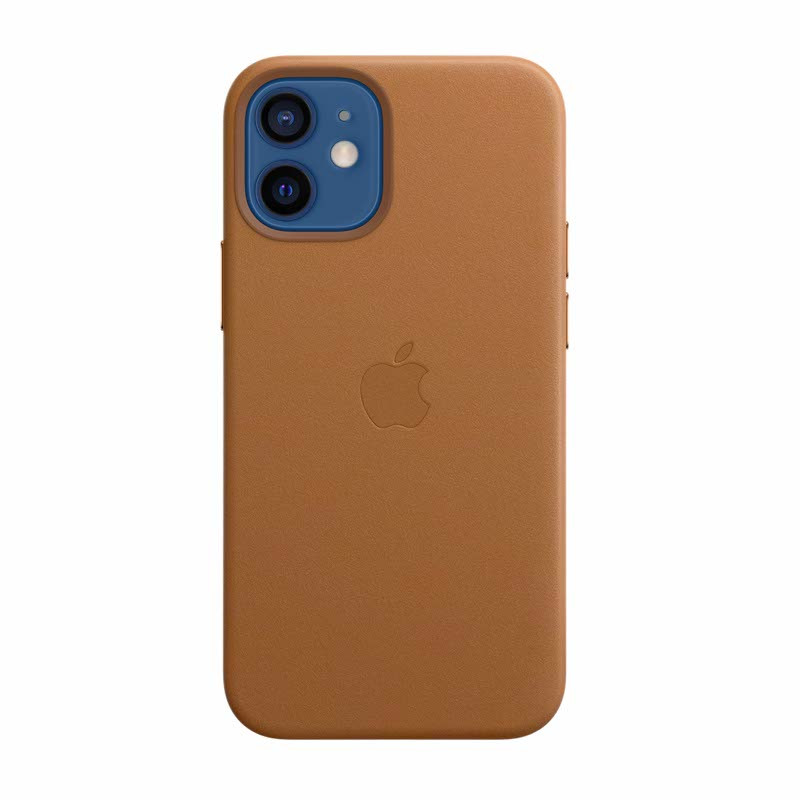 Apple Leather Case iPhone 12 Mini Saddle Brown