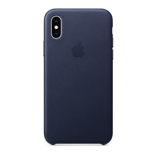 Apple Leder Case iPhone X / XS midnight blue