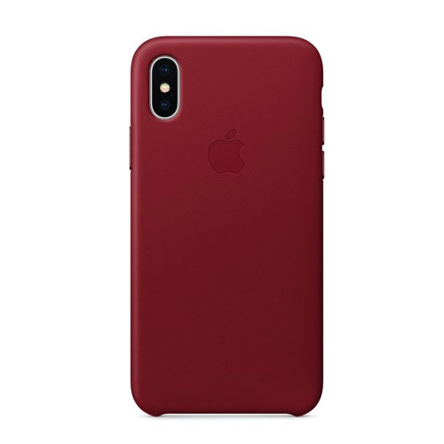 Apple Lederhülle iPhone X / XS Rot 