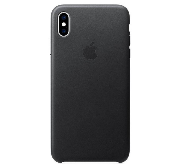 Apple Leather Case iPhone XS Max schwarz