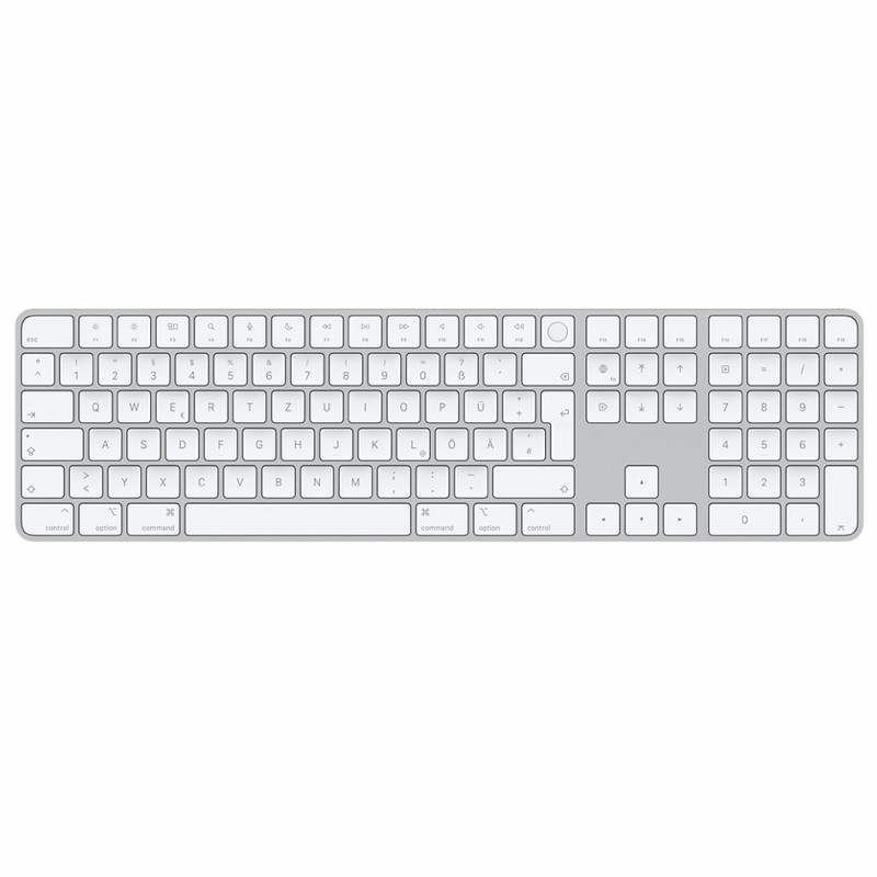 Apple Magic Keyboard mit Touch ID und Ziffernblock QWERTZ Weiß