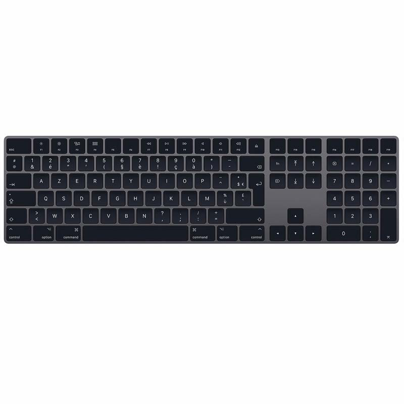 Apple Magic Keyboard mit Ziffernblock AZERTY space grey