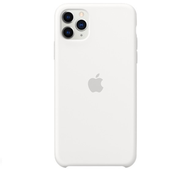 Apple Silikon Case iPhone 11 Pro Max Weiß