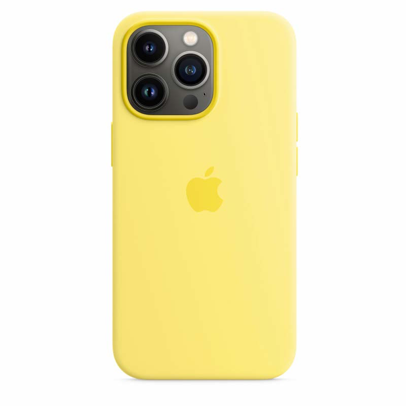 Apple Silikon MagSafe Hülle iPhone 13 Pro Lemon Zest