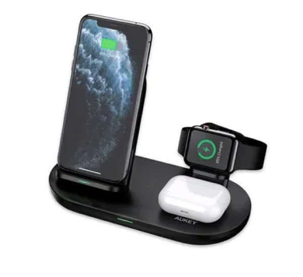 Aukey 3-in-1 Wireless Charger Station