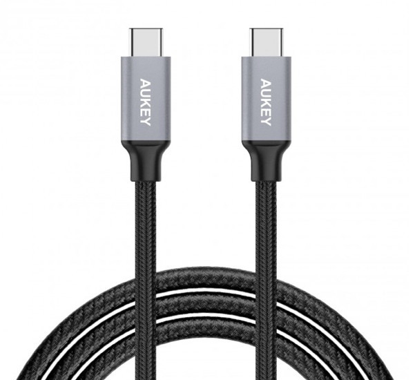 Aukey USB-C zu USB-C Kabel 1.0m schwarz