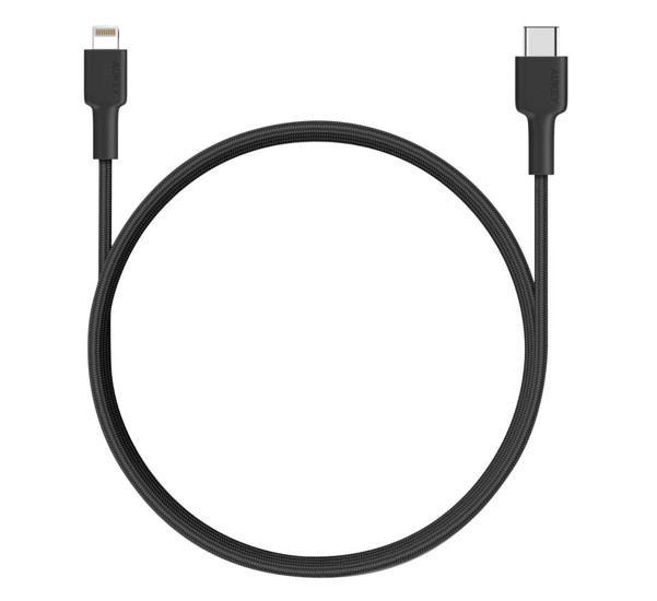 Aukey Kabel USB-C auf Lightning 1.2m schwarz