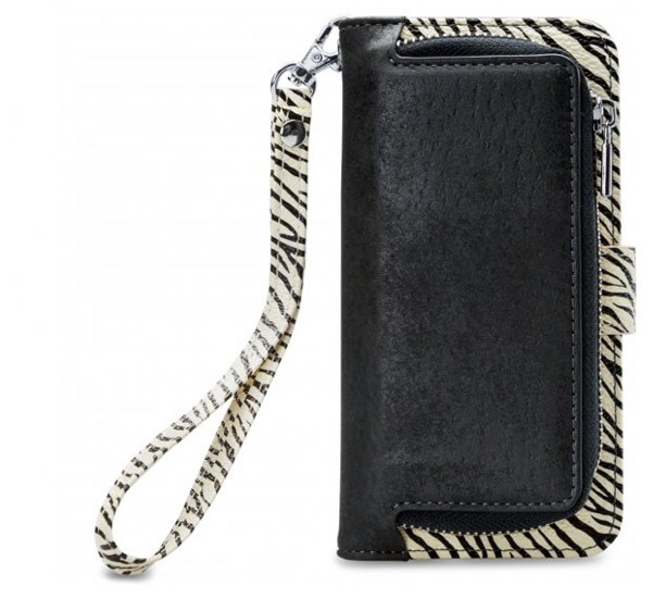Mobilize 2in1 Gelly Wallet Zipper Case iPhone 6/6S/7/8 Schwarz / Zebra 