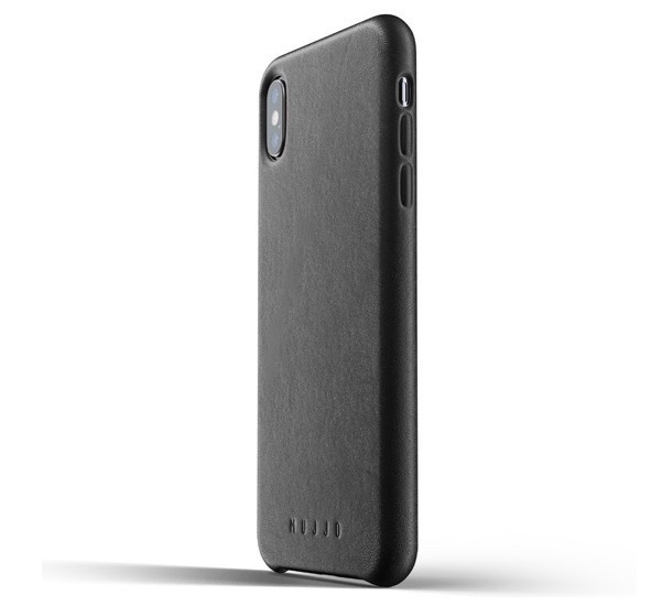 Mujjo Leather Case iPhone XS Max schwarz