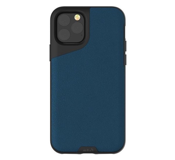 Mous Contour Leder iPhone 11 Pro Max blau