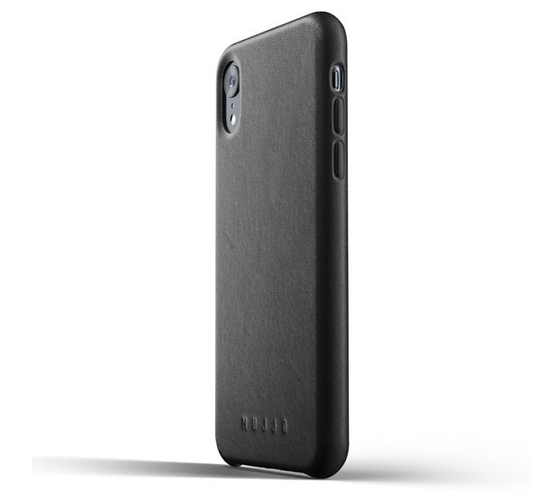 Mujjo Leather Case iPhone XR schwarz