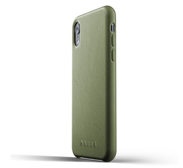 Mujjo Leather Case iPhone XR grün