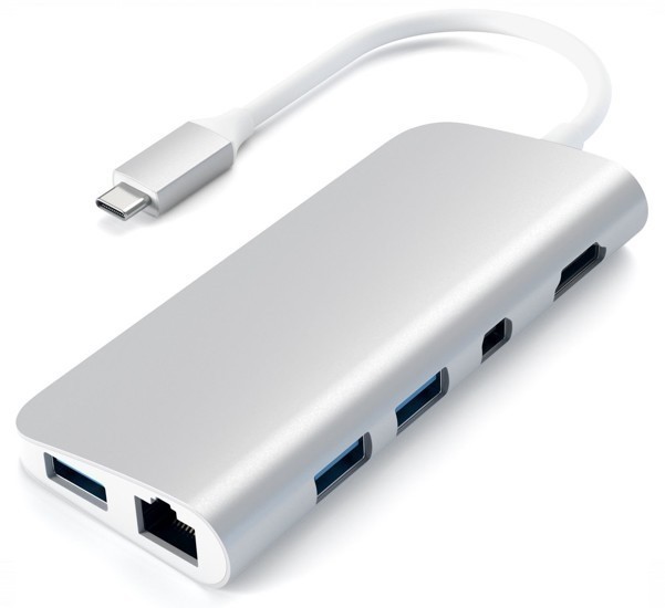 Satechi USB-C Multimedia Adapter silber
