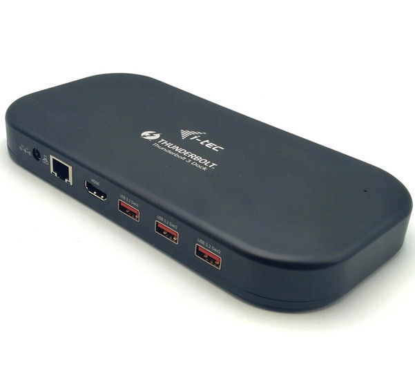 i-Tec Thunderbolt 3/USB-C Dual 4K Docking Station mit 60W Power Delivery und USB-C zu DisplayPort Kabel