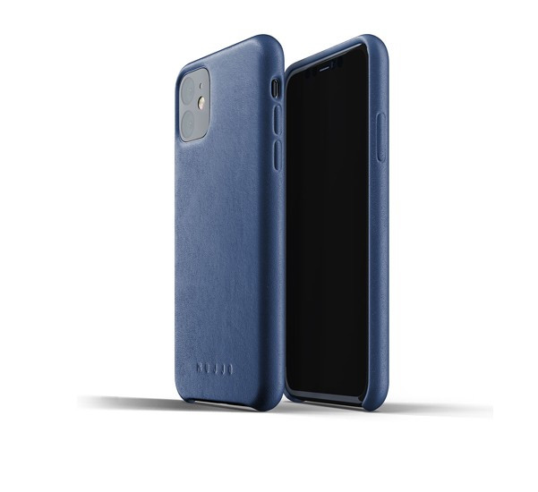 Mujjo Leather Case iPhone 11 Blau