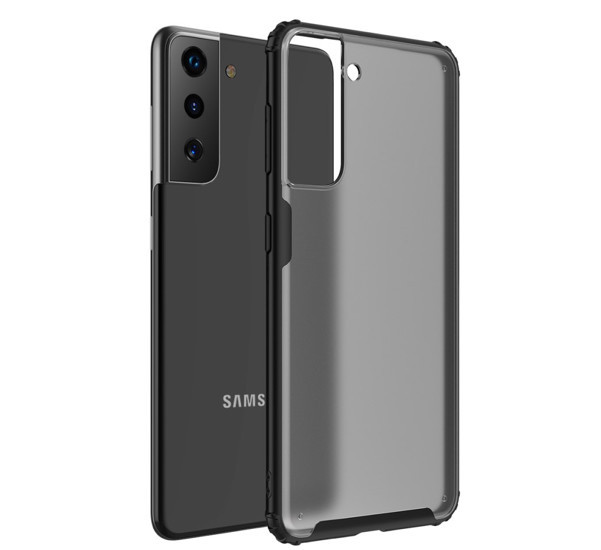 Casecentive Shockproof Case Samsung Galaxy S21 matt schwarz