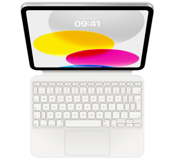 Apple Magic Keyboard Folio iPad 10.9 inch (10th Gen) QWERTY Weiß