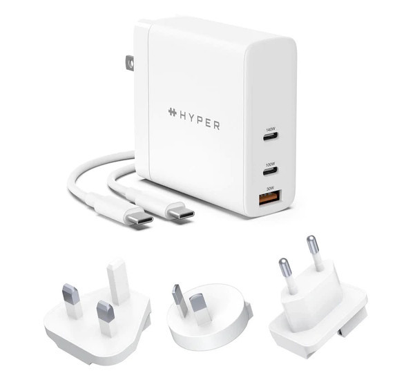 Hyper HyperJuice 140W Global USB-C Ladegerät weiß