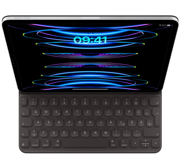 Apple Folio Smart Keyboard iPad Pro 11 Zoll (2020 / 2021 / 2022) iPad Air (2022) QWERTZ Schwarz