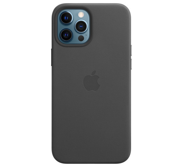 Apple Leather Case iPhone 12 Pro Max schwarz